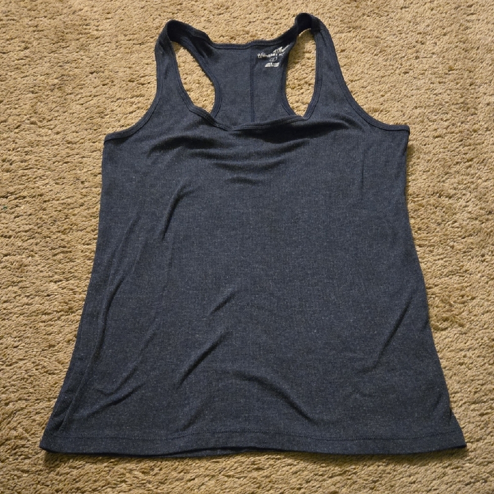 Universal Thread Blue Fitted Sleeveless Tank Top
